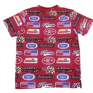 KAPPA Men’s Small Racing Tee T-Shirt Red Speed Team Authentic People In Motion